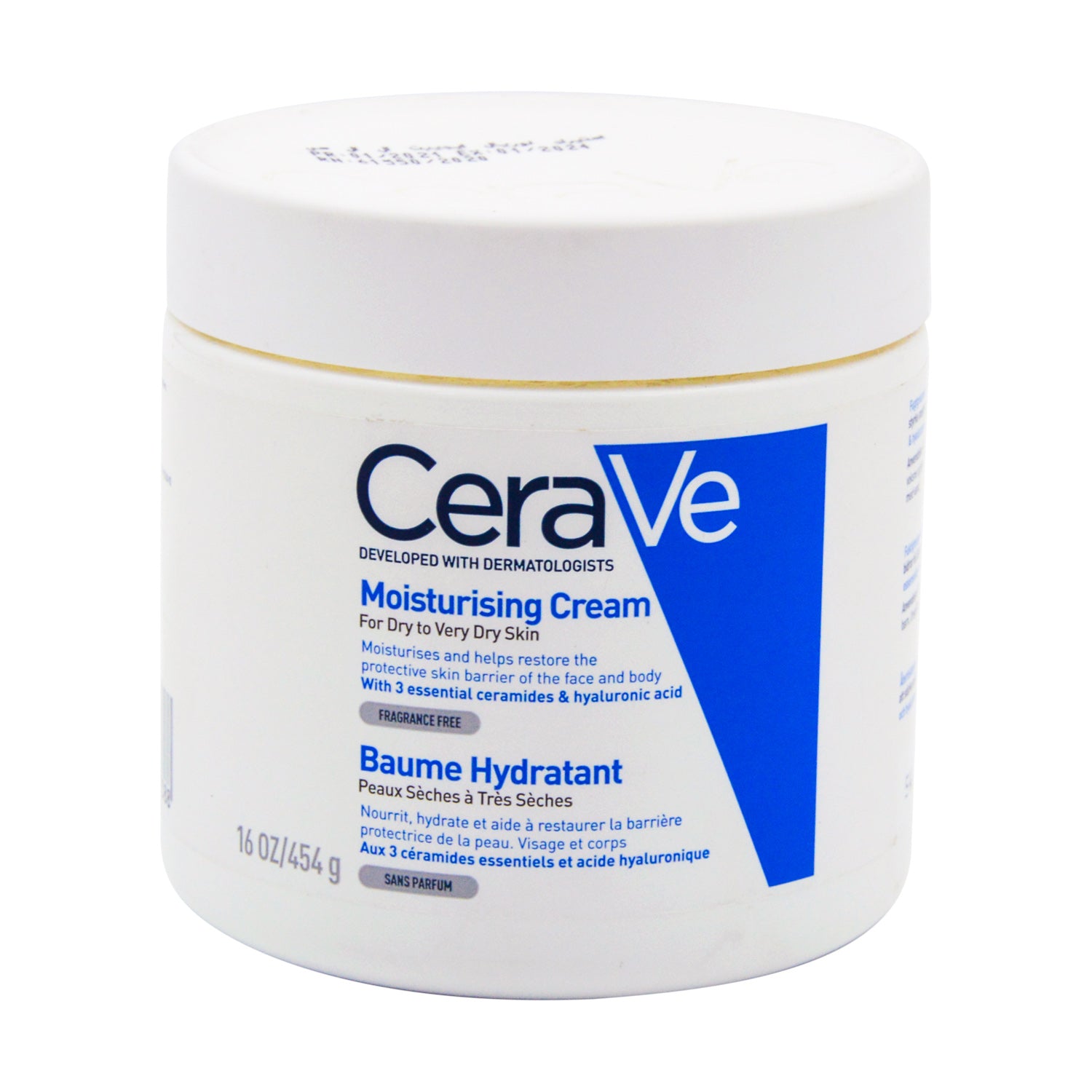 CeraVe Hypoallergenic Moisturizing Face & Body Cream with Ceramides & Hyaluronic Acid for Dry Skin - non comedogenic, fragrance free
