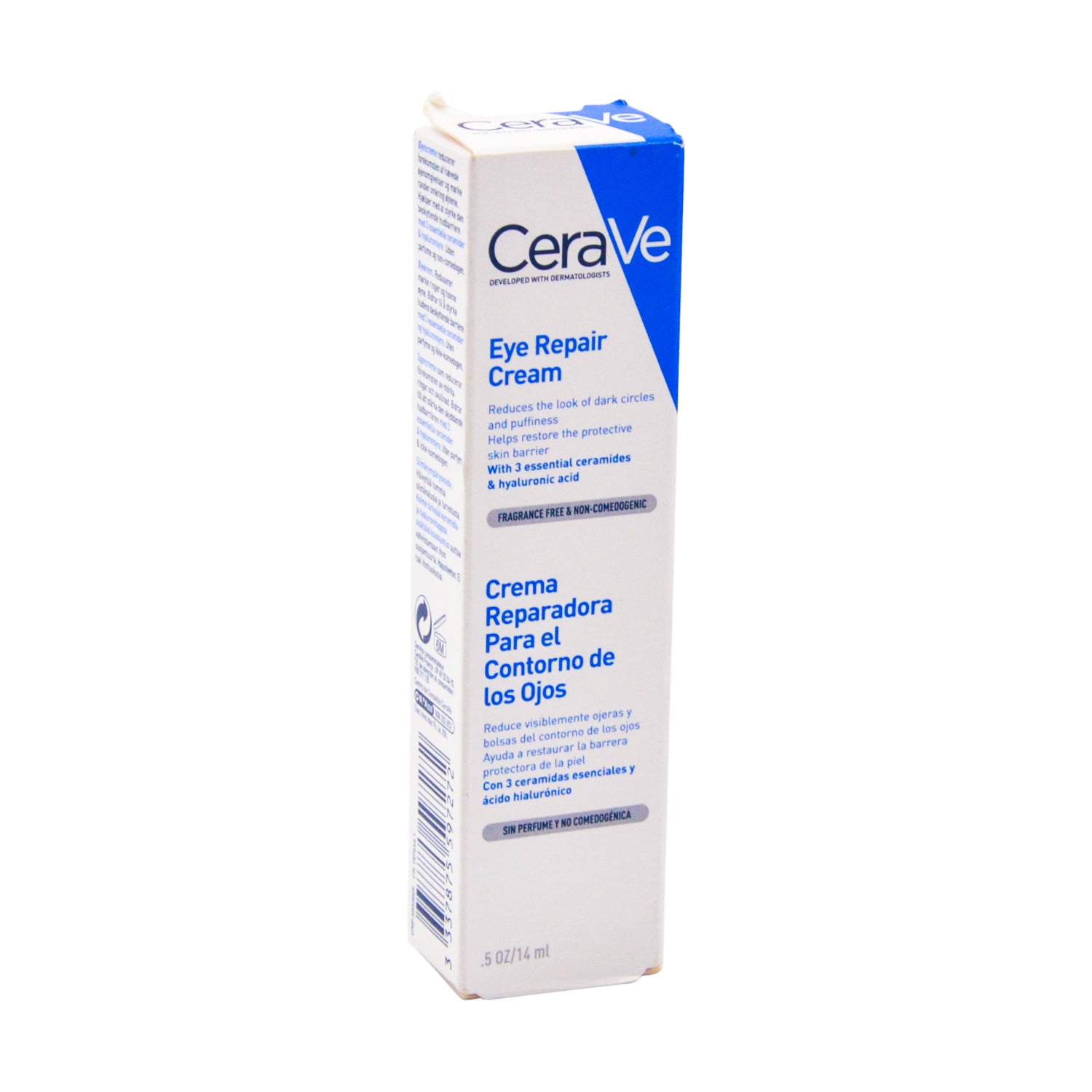 CeraVe Eye Repair Cream with Essential Ceramides & Hyaluronic Acid - fragrance free, non comedogenic