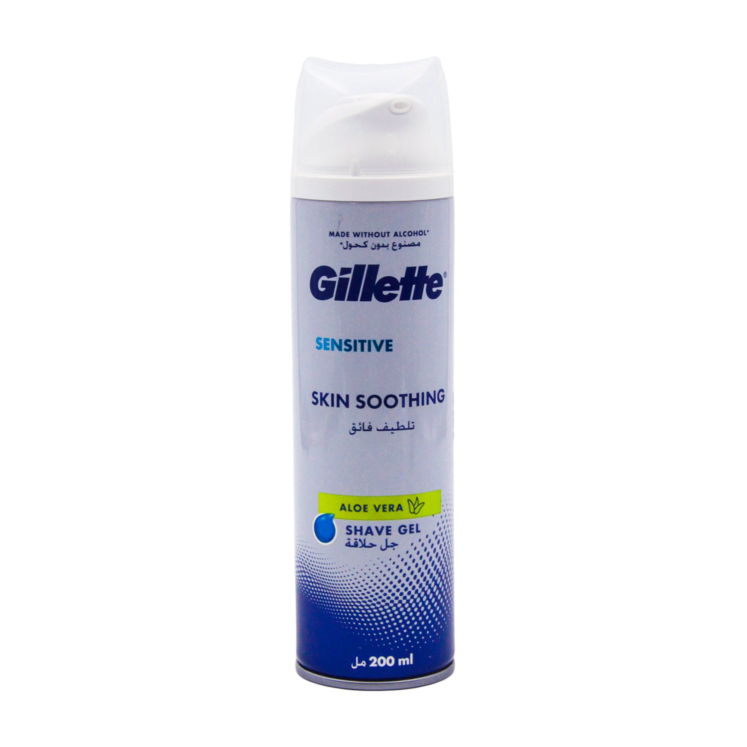 Gillette Sensitive Skin Soothing Shaving Gel with Aloe Vera - alcohol free
