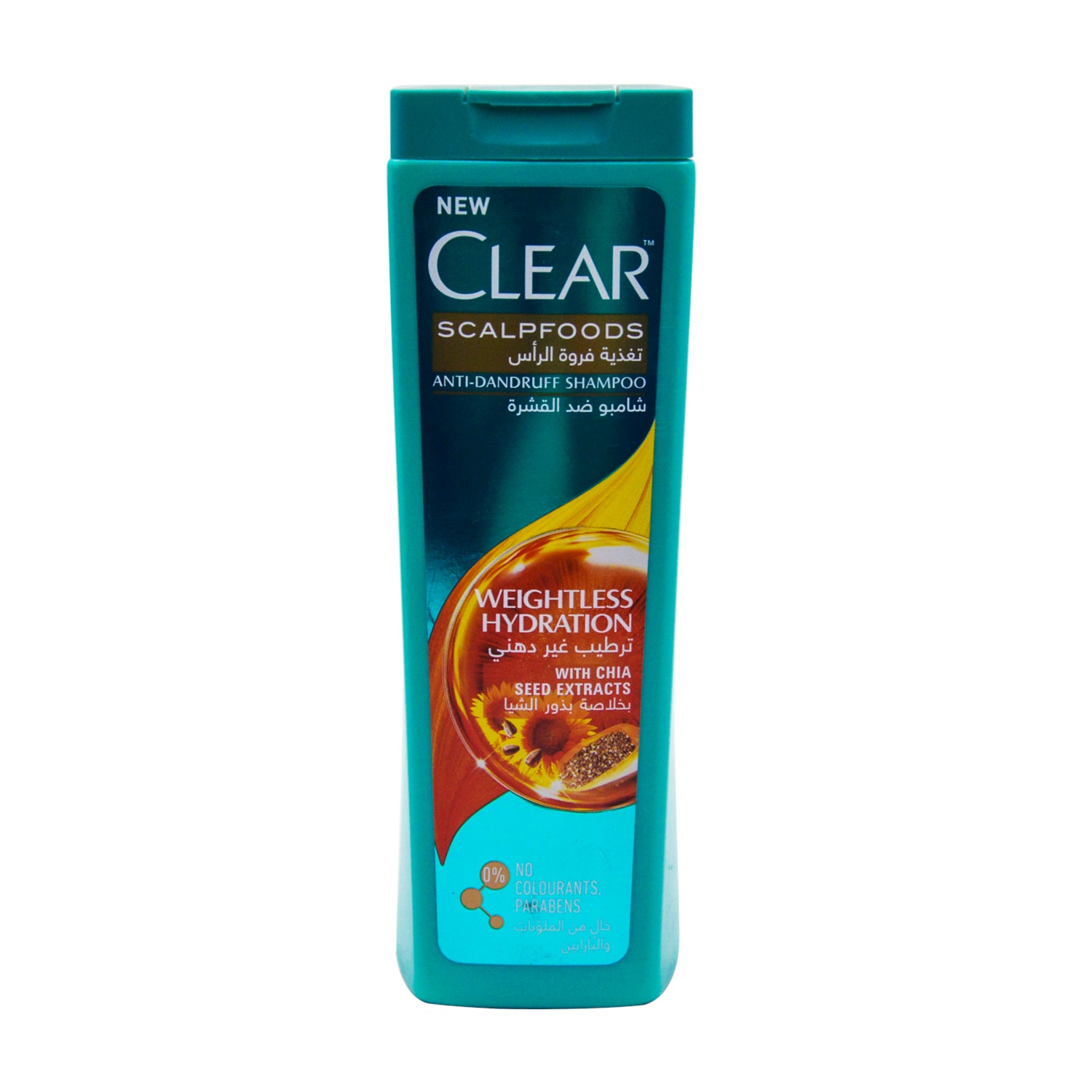 Clear Scalpfoods Anti-Dandruff Shampoo with Chia Seeds Extract - colorants free, parabens free