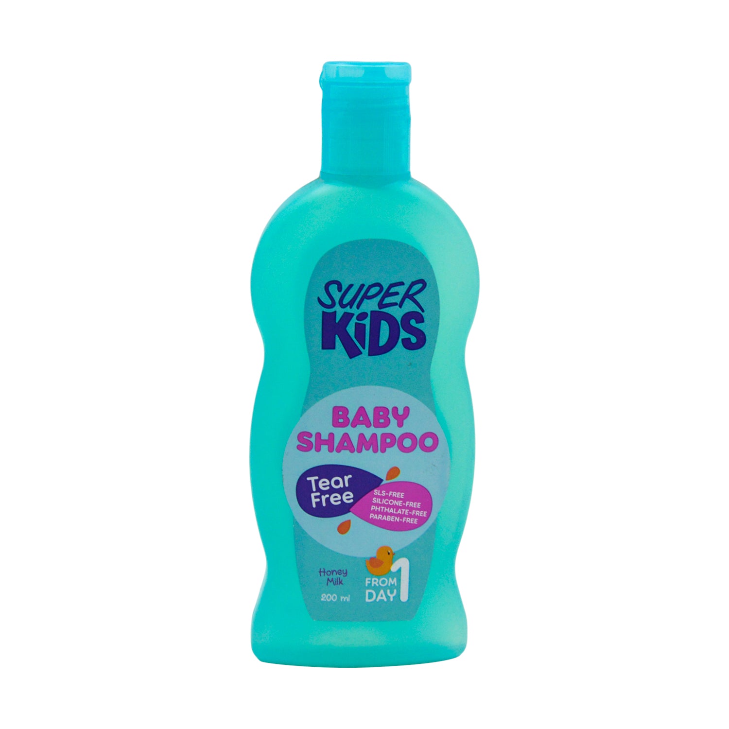 Super Kids Hypoallergenic Baby Shampoo Honey & Milk Scent - sulfate free, silicones free, parabens free