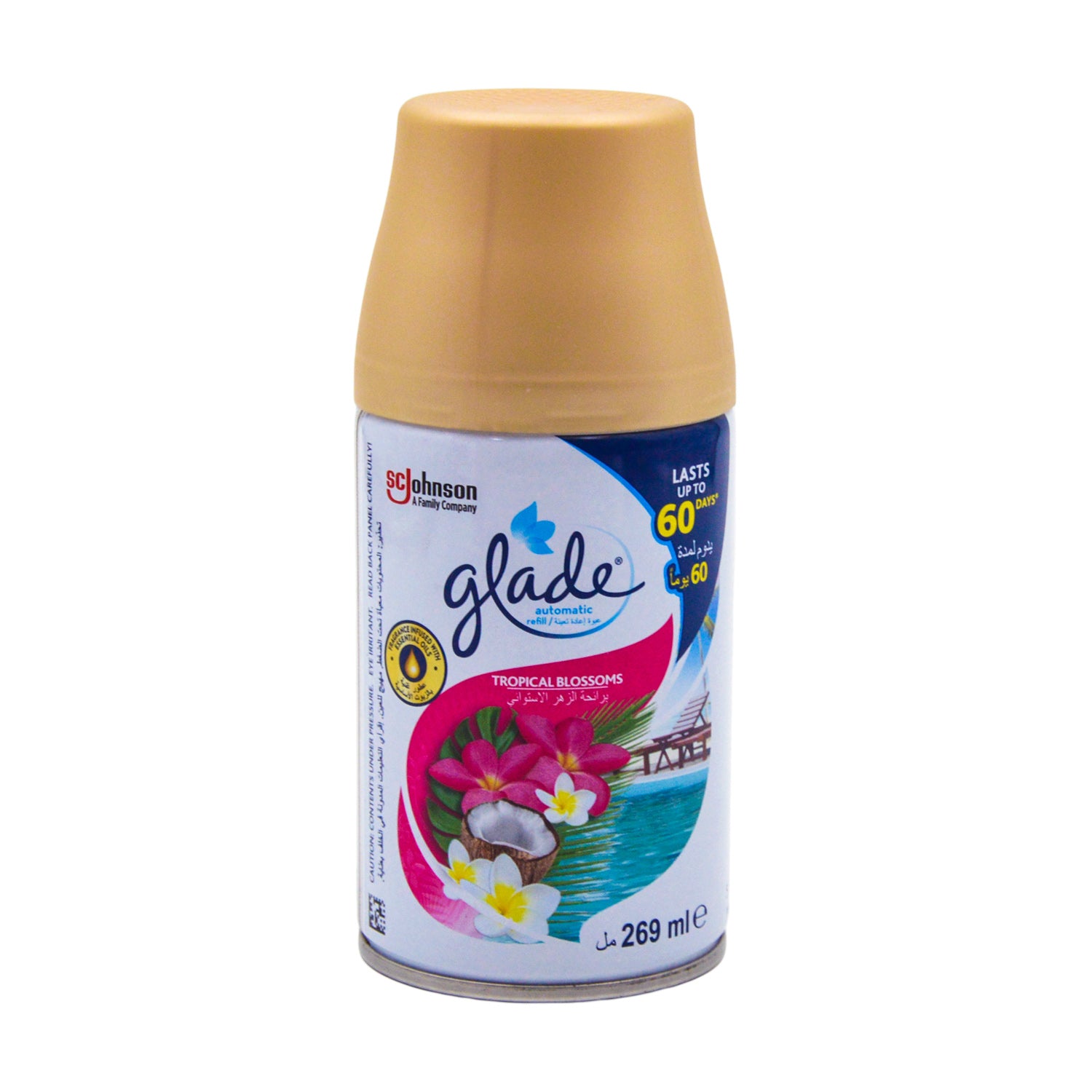Glade TrueScent Technology Tropical Blossom Automatic Spray Refill