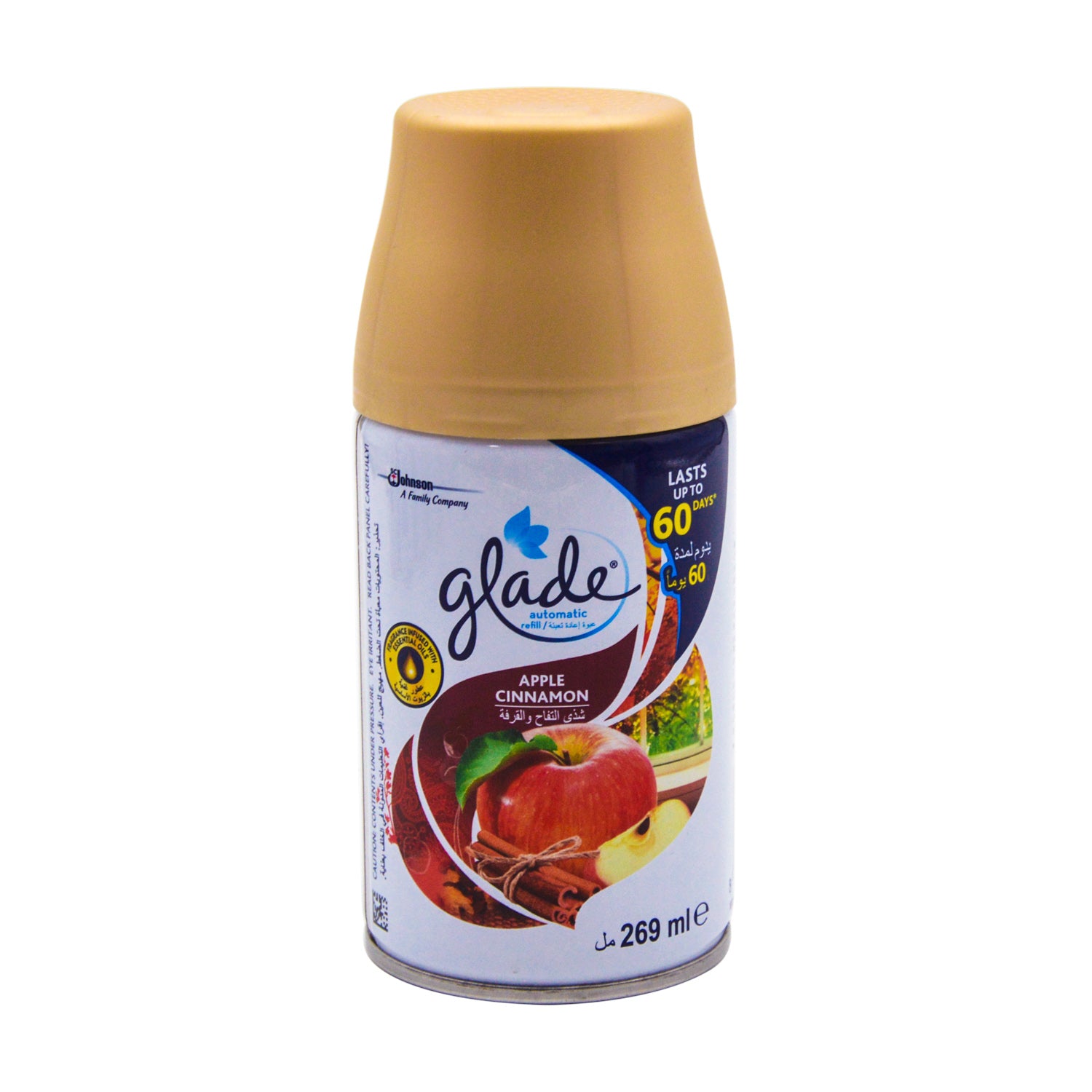 Glade TrueScent Technology Apple Cinnamon Automatic Air Freshener Spray Refill