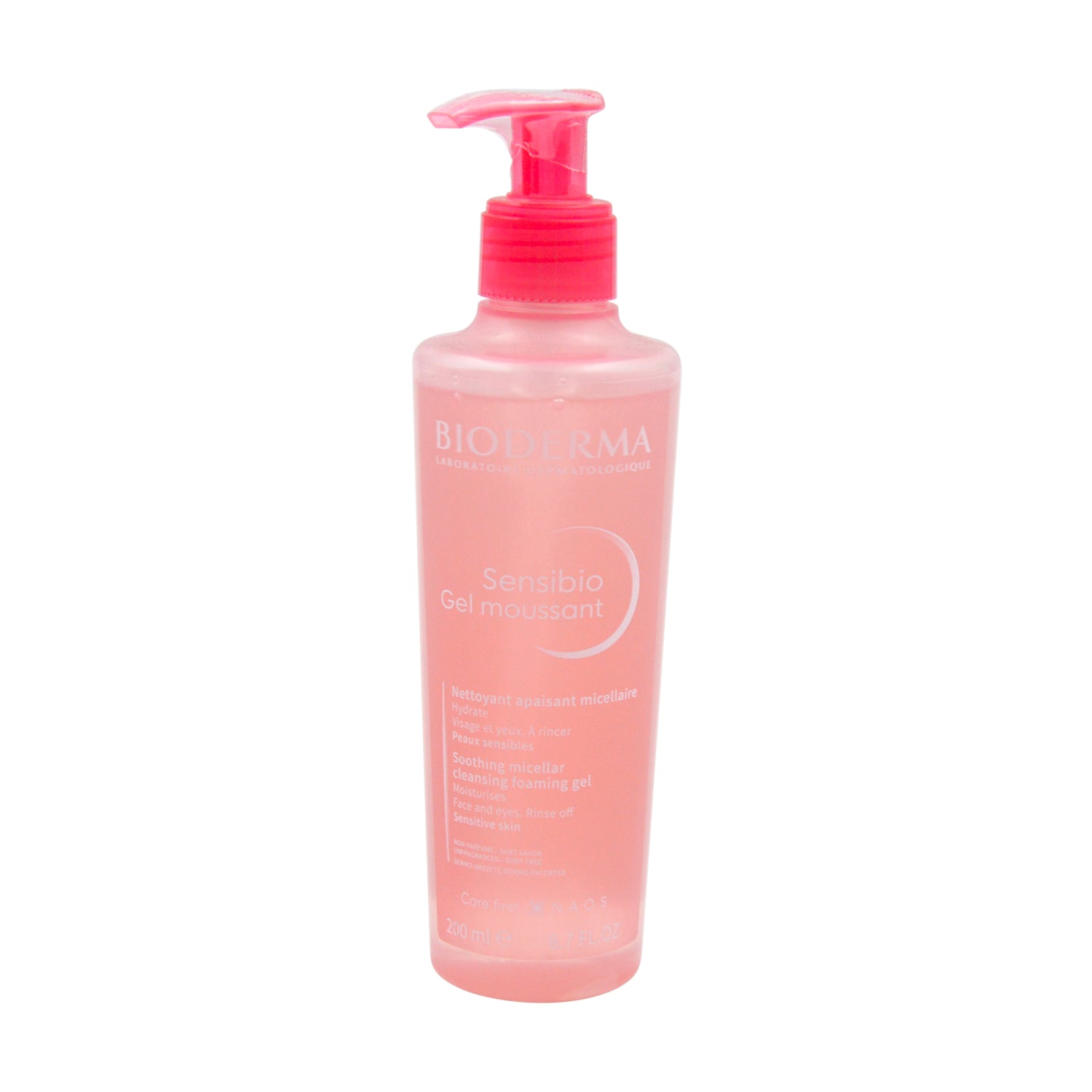 Bioderma Sensibio Hypoallergenic Soothing & Cleansing Micellar Facial Foaming Gel for Sensitive Skin - parabens free, fragrance free