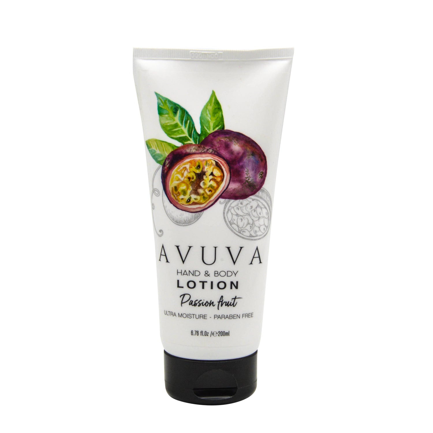 Avuva Moisturizing & Repairing Hand & Body Lotion Passion Fruit Scent - parabens free