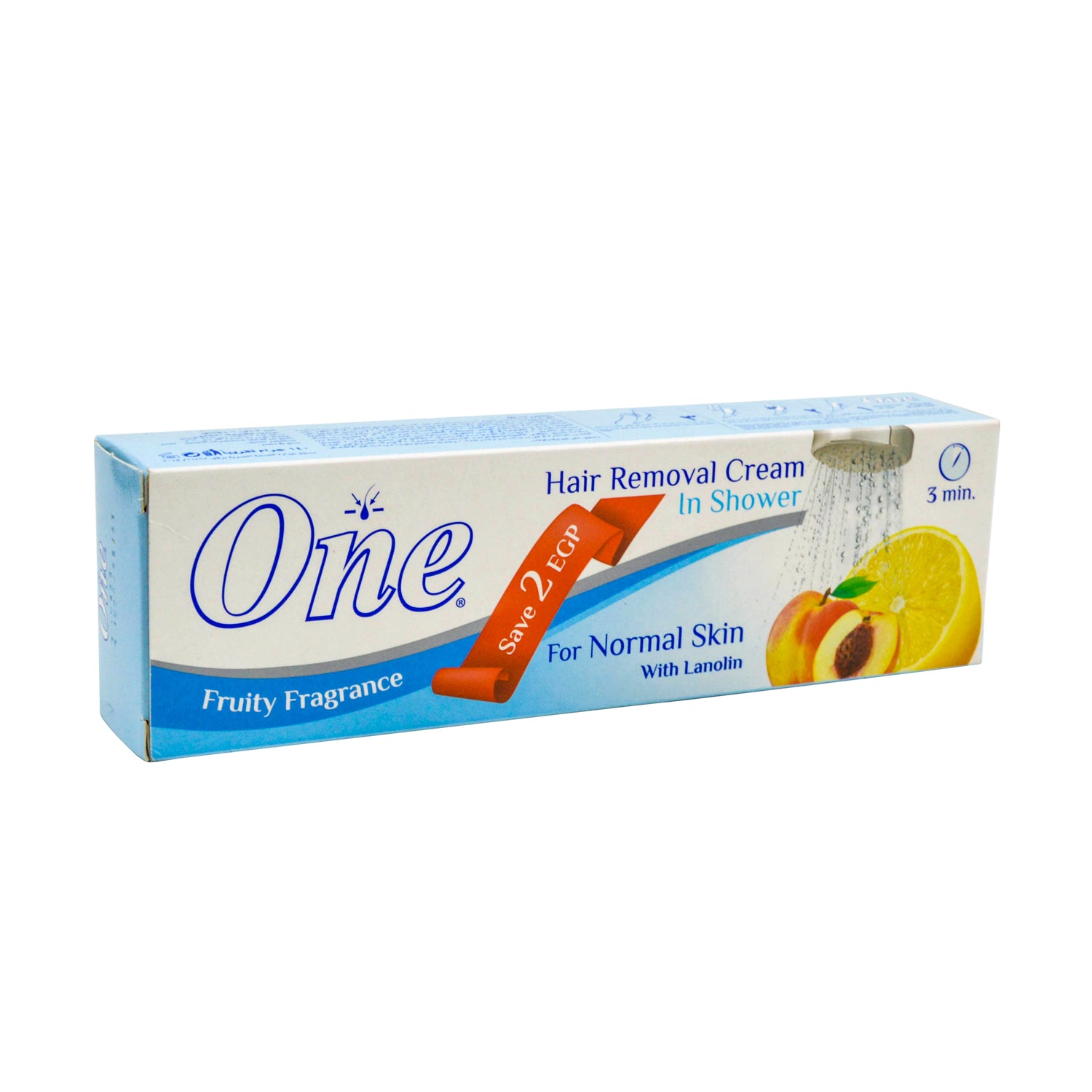 One Hair Removal Cream Fruity Fragrance with Lanolin for Normal Skin (-2 EGP)
