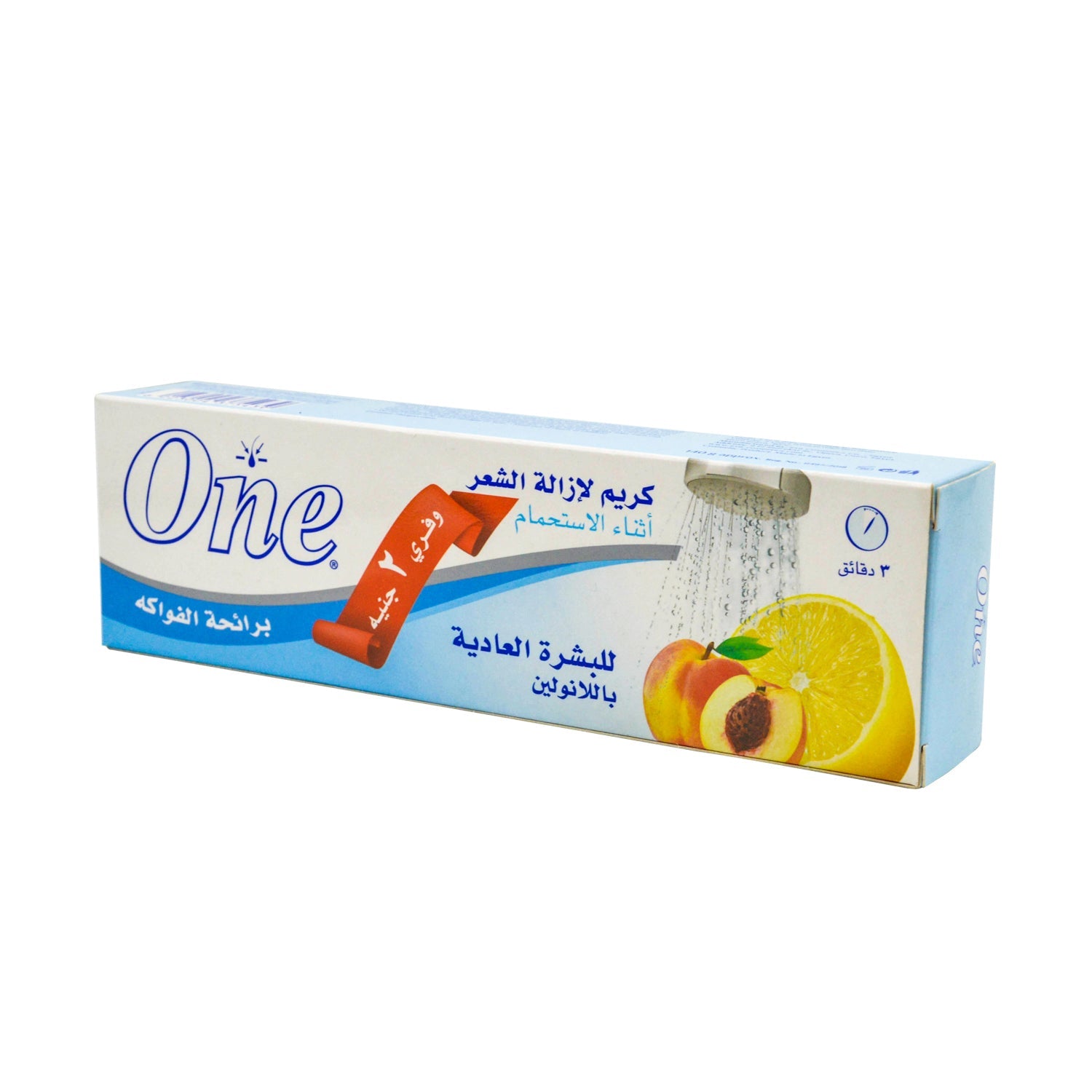 One Hair Removal Cream Fruity Fragrance with Lanolin for Normal Skin (-2 EGP)