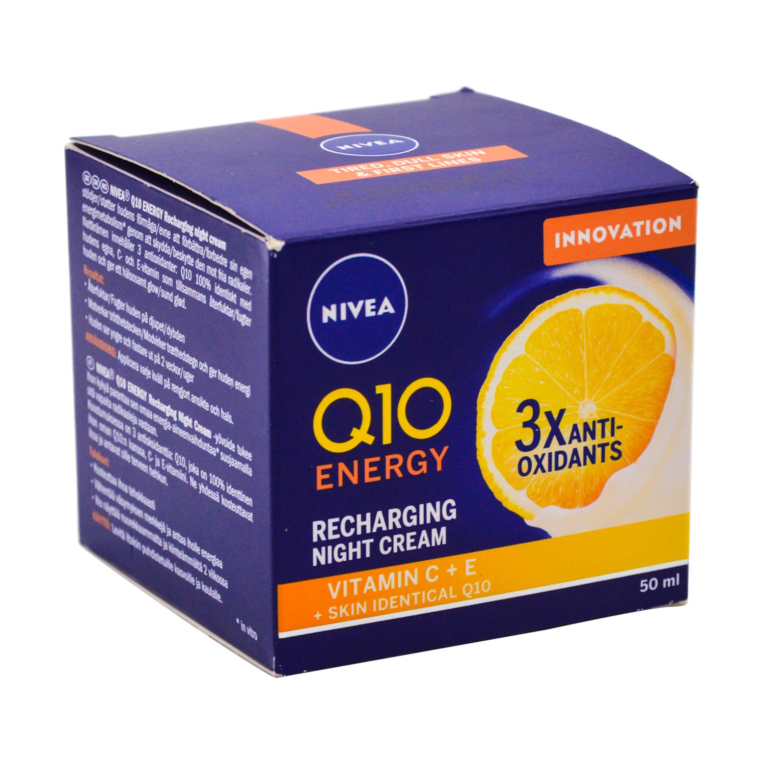 NIVEA Q10 Energy Recharging Face Night Cream with Vitamins C & E