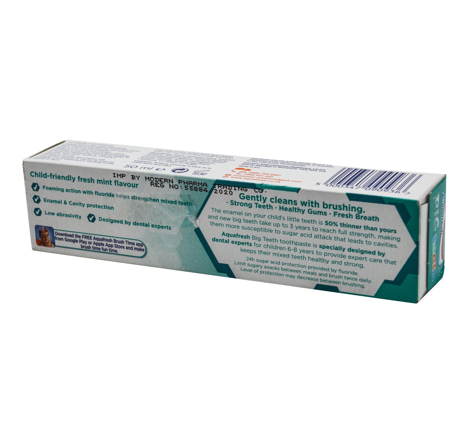 Aquafresh My Big Teeth Fluoride Toothpaste Fresh Mint Flavor (6+ Years)