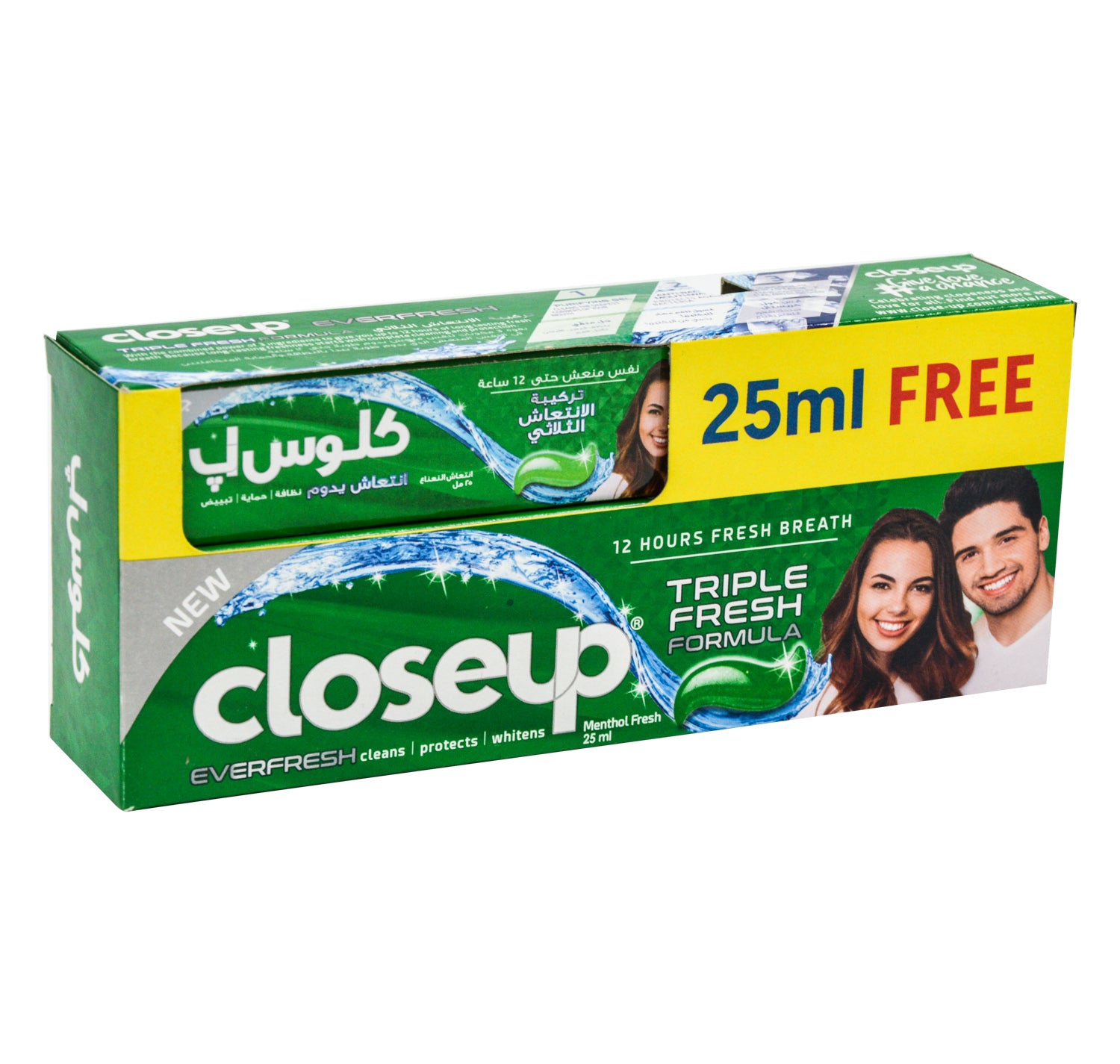 Closeup Everfresh Menthol Fresh Toothpaste with h Triple Fresh Formula (100ml+25ml Free)