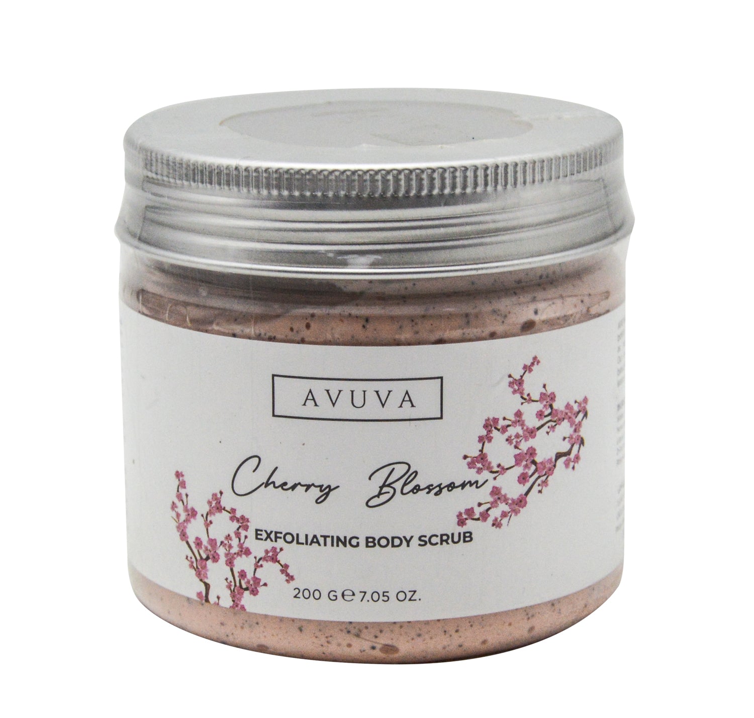Avuva Exfoliating Body Scrub Cherry Blossom Scent with Vitamin E