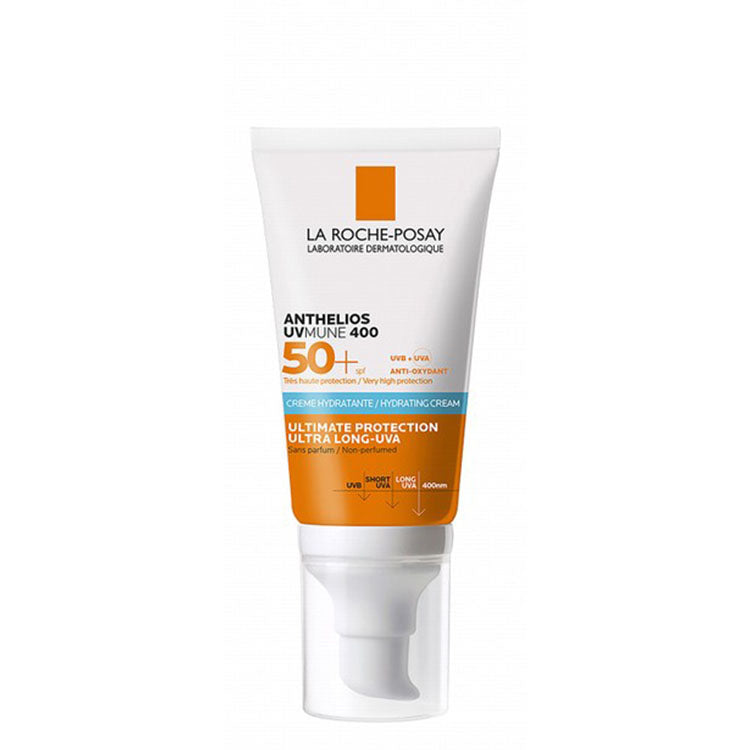 La Roche-Posay Anthelios Uvmune 400 Water-Resistant Hydrating Facial Sunscreen for Sensitive Skin SPF50+
