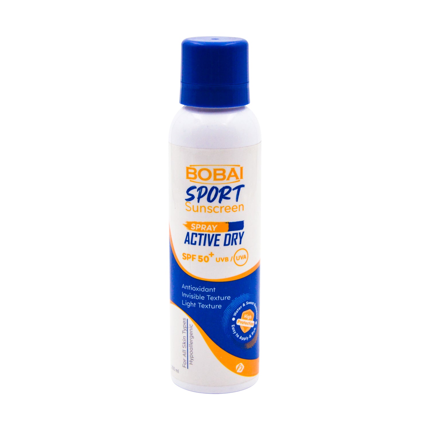 Bobai Sport Hypoallergenic Active Dry Sunscreen Spray for All Skin Types SPF50+