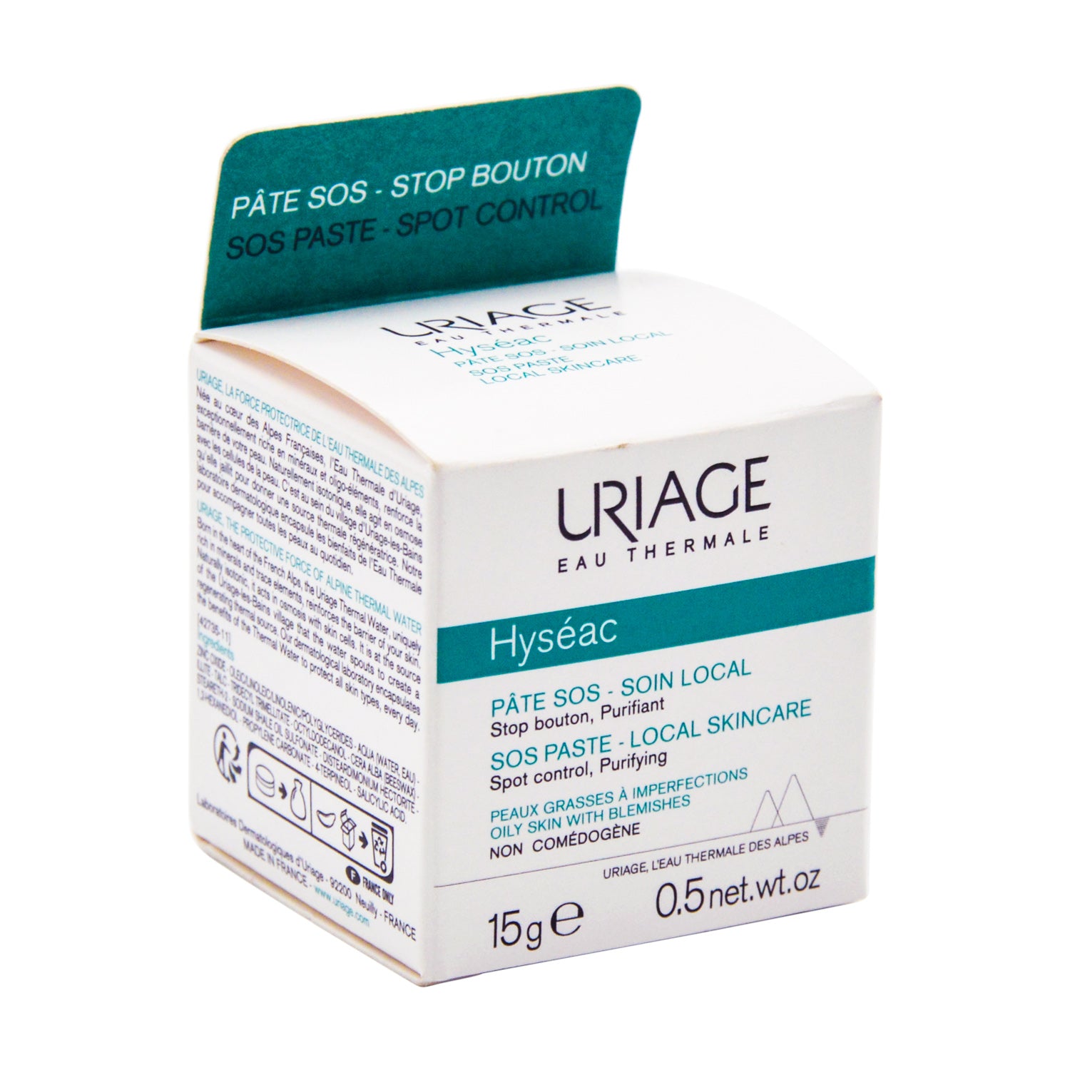 Uriage Eau Thermale Hyseac Purifying SOS Spot Control Paste for Oily & Blemished Skin