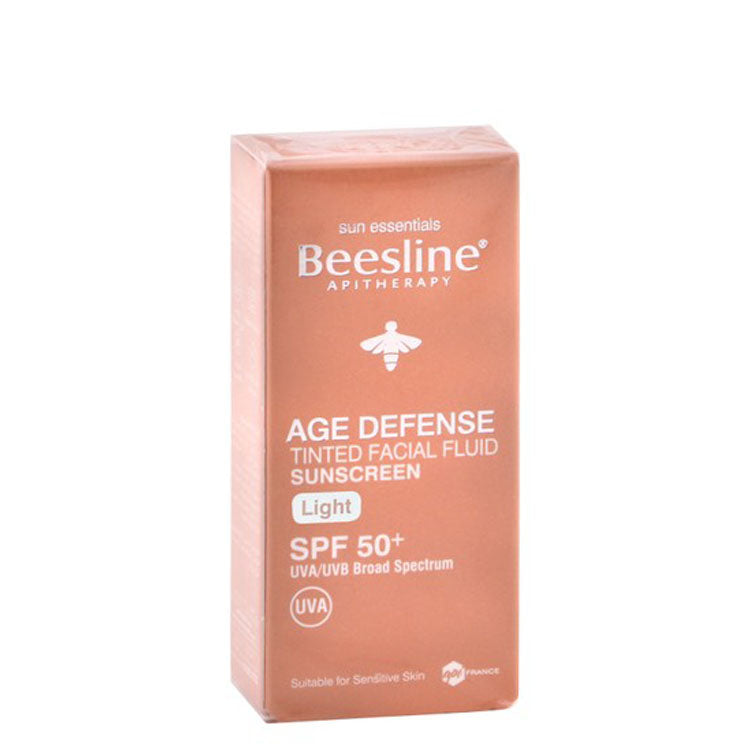 Beesline Apitherapy Light Age Defense Tinted Facial Sunscreen for All Skin Types SPF50+