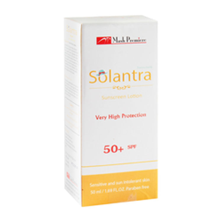Solantra Face & Body Sunscreen for Sensitive & Sun Intolerant Skin SPF50+ - parabens free