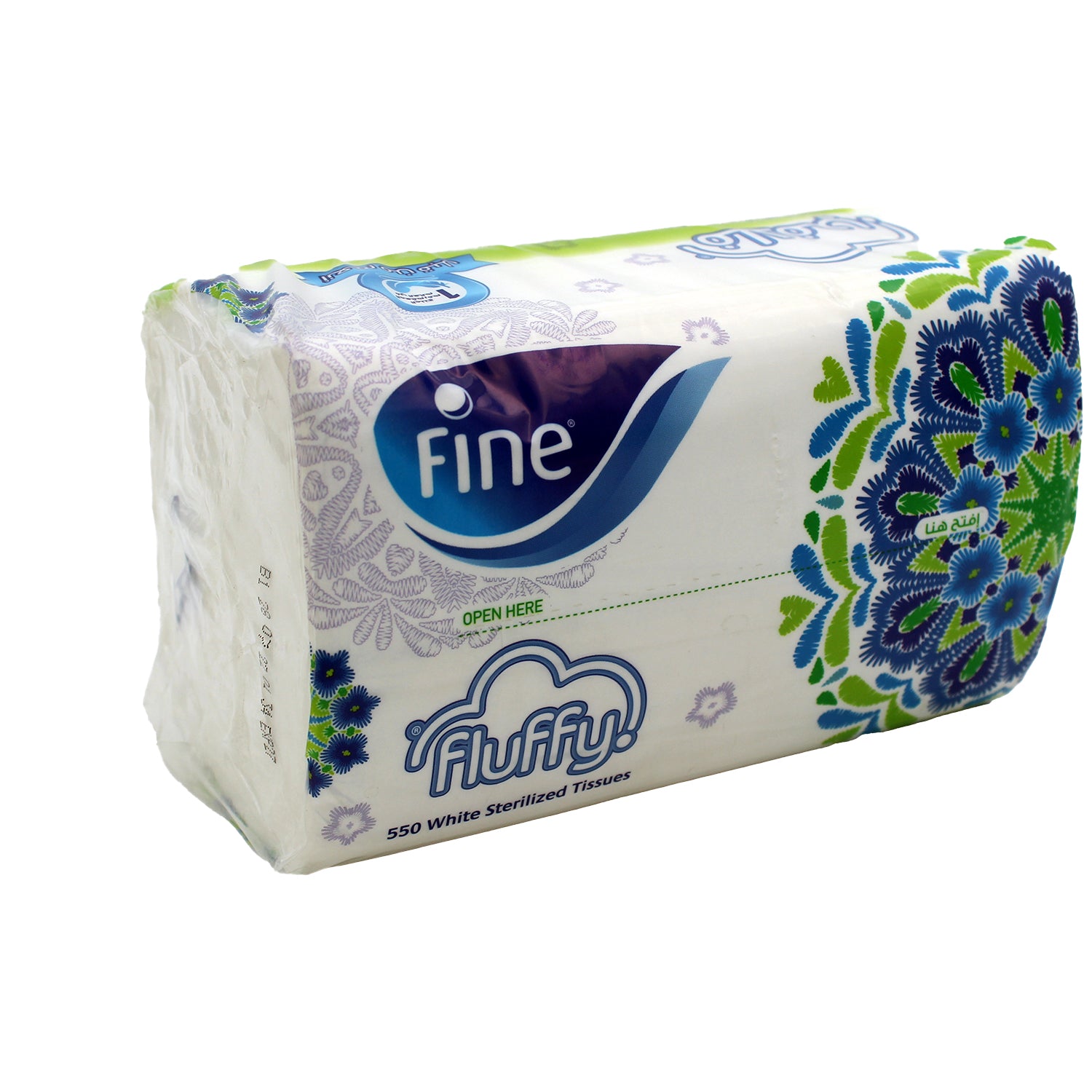 مناديل ورقية بيضاء ناعمة معقمة، طبقتان