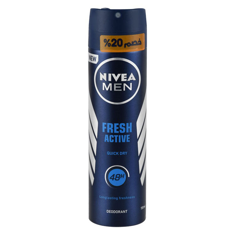NIVEA Men Fresh Active 48H Quick Dry Deodorant Spray (20% Off)