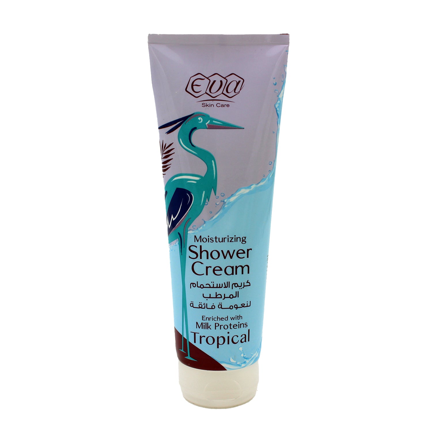 Eva Skin Care Moisturizing Shower Cream Tropical Scent with Milk Proteins