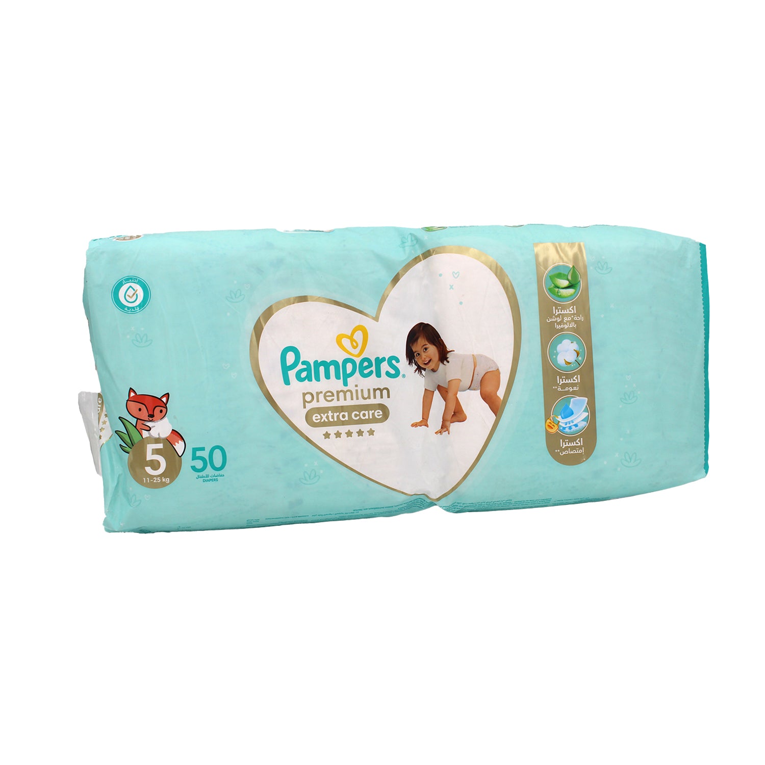 Pampers Premium Extra Care Diapers with Aloe Vera Lotion Size 5 (11-25kg)