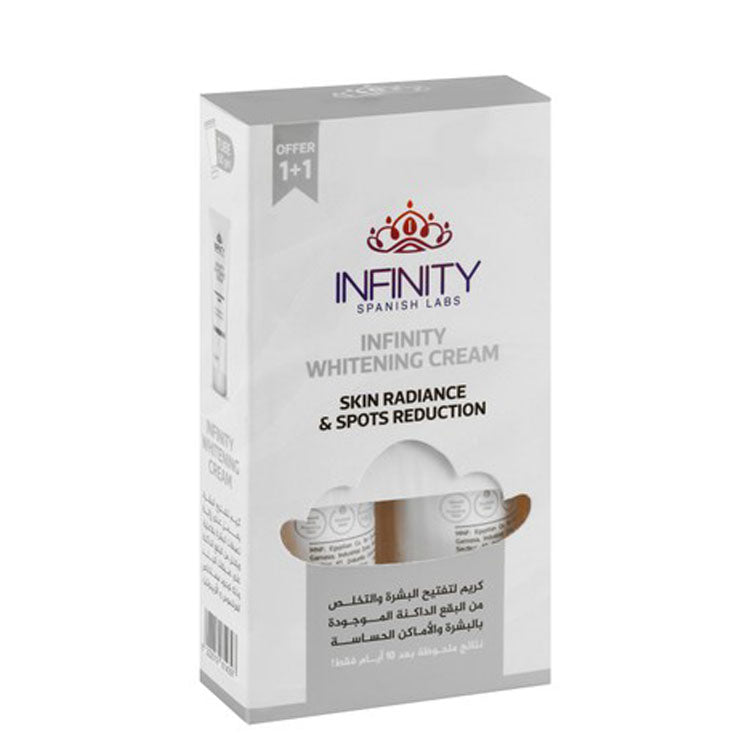 Infinity Whitening, Radiating & Anti-Dark Spots Face Cream (1+1 Free) - parabens free, fragrance free, phthalate free