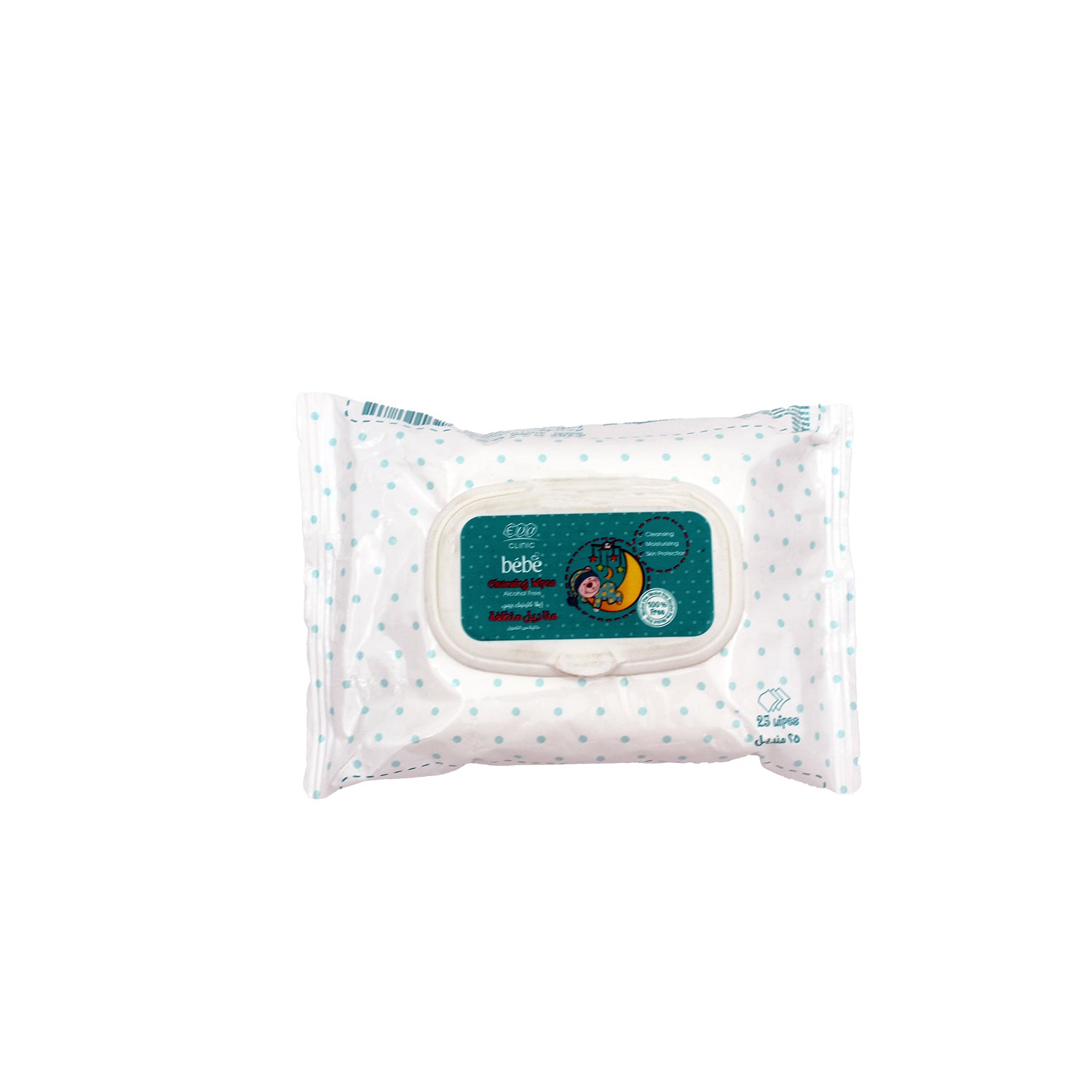 Eva Clinic Moisturizing & Cleansing Wipes - alcohol free