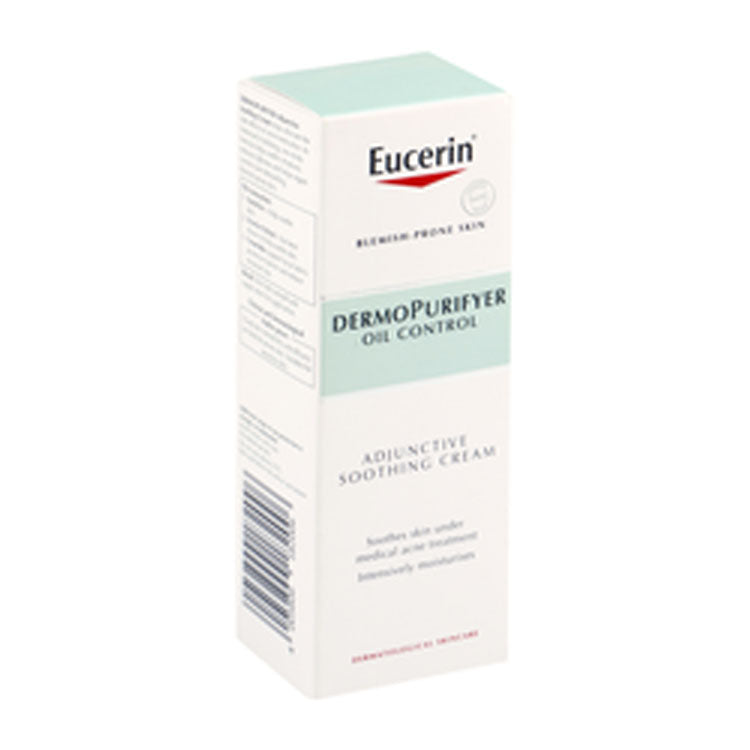 Eucerin DermoPurifyer Oil Control Adjunctive Soothing Cream for Blemish & Acne-Prone Skin - fragrance free, non comedogenic