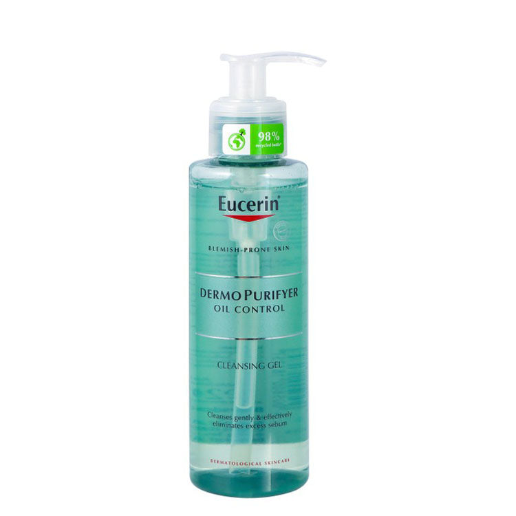 Eucerin DermoPurifyer Oil Control Facial Cleansing Gel for Blemish Prone Skin - soap free, non comedogenic