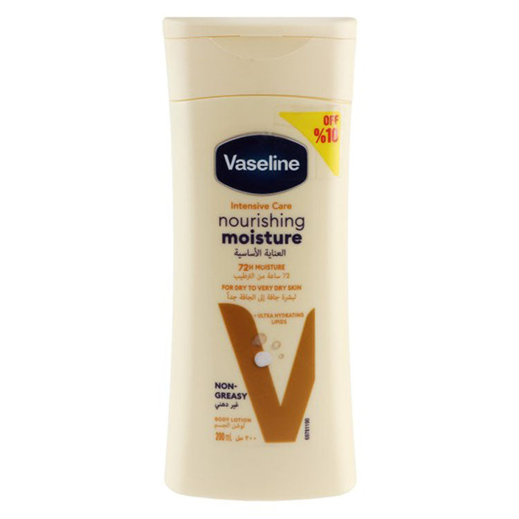 Vaseline Intensive Care Non-Greasy 72H Moisturizing, Nourishing & Hydrating Body Lotion with Lipids for Dry to Very Dry Skin (10% Off)