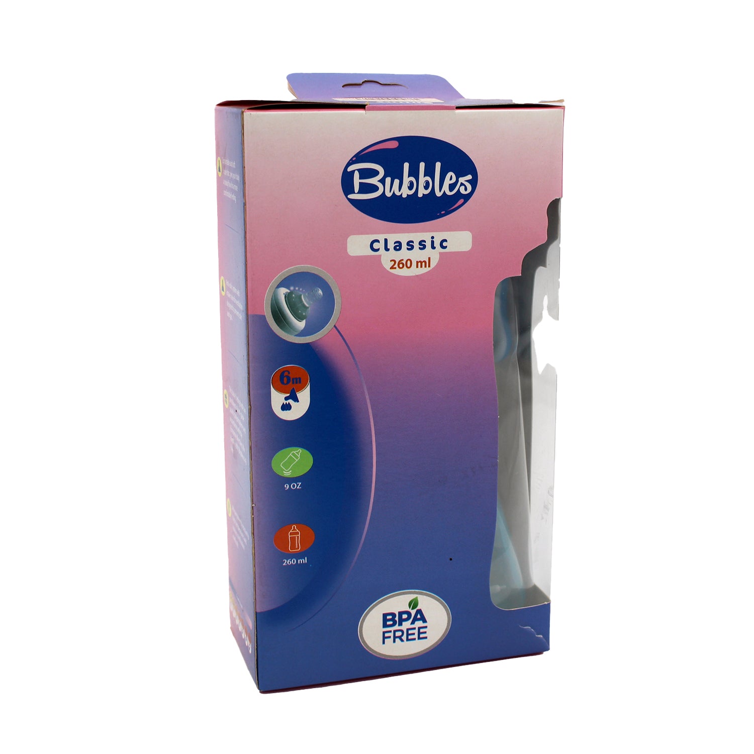 Bubbles Bottle Classic With Hand (6M)  260ml