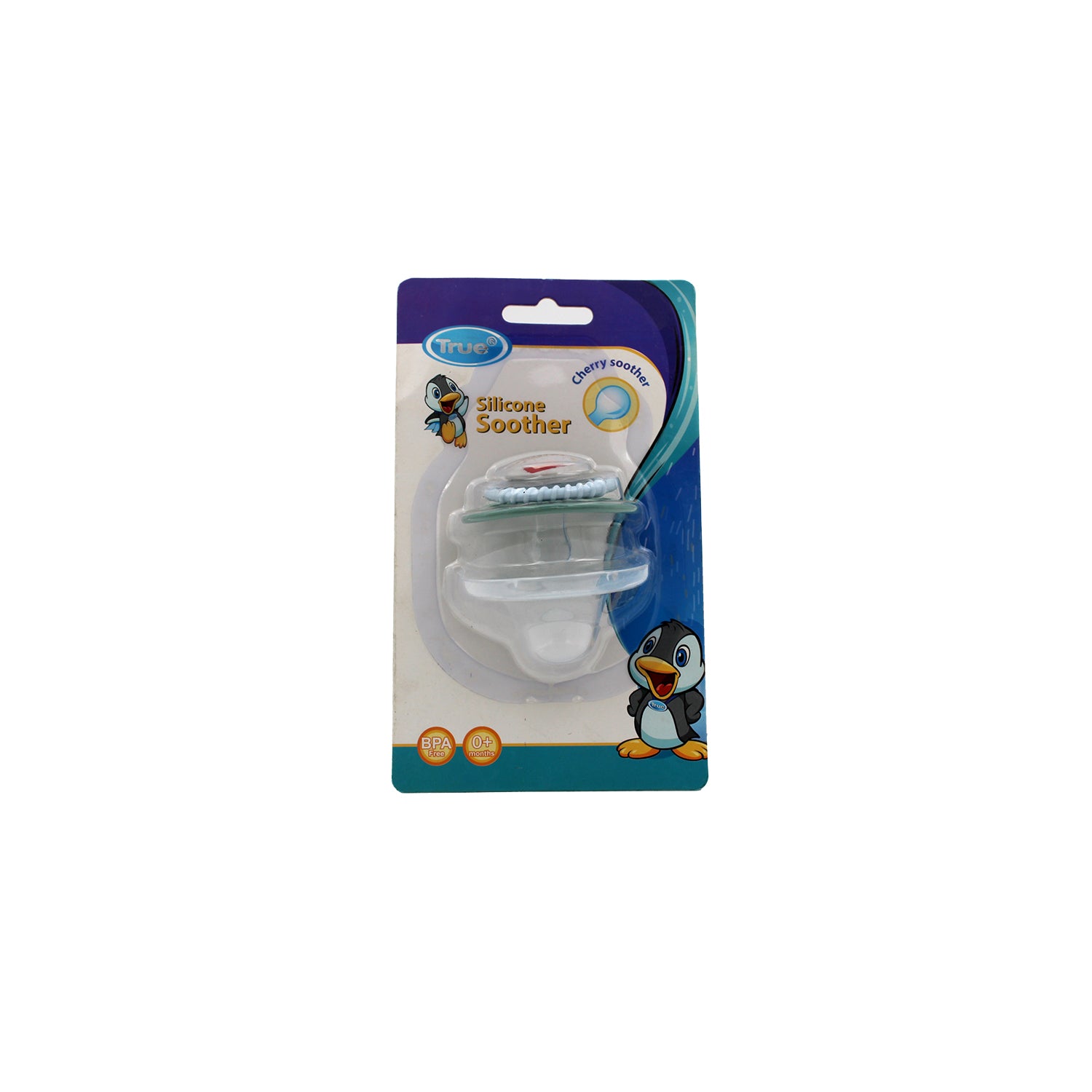 True Blue & Purple Silicone Soother (0+ Months) - BPA free