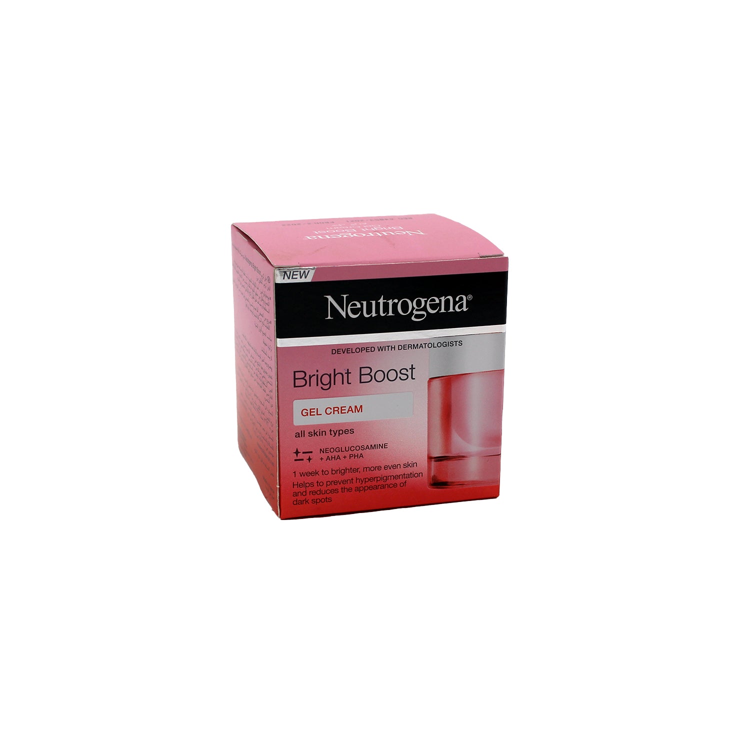 Neutrogena Bright Boost Face Gel Cream for All Skin Types - non comedogenic