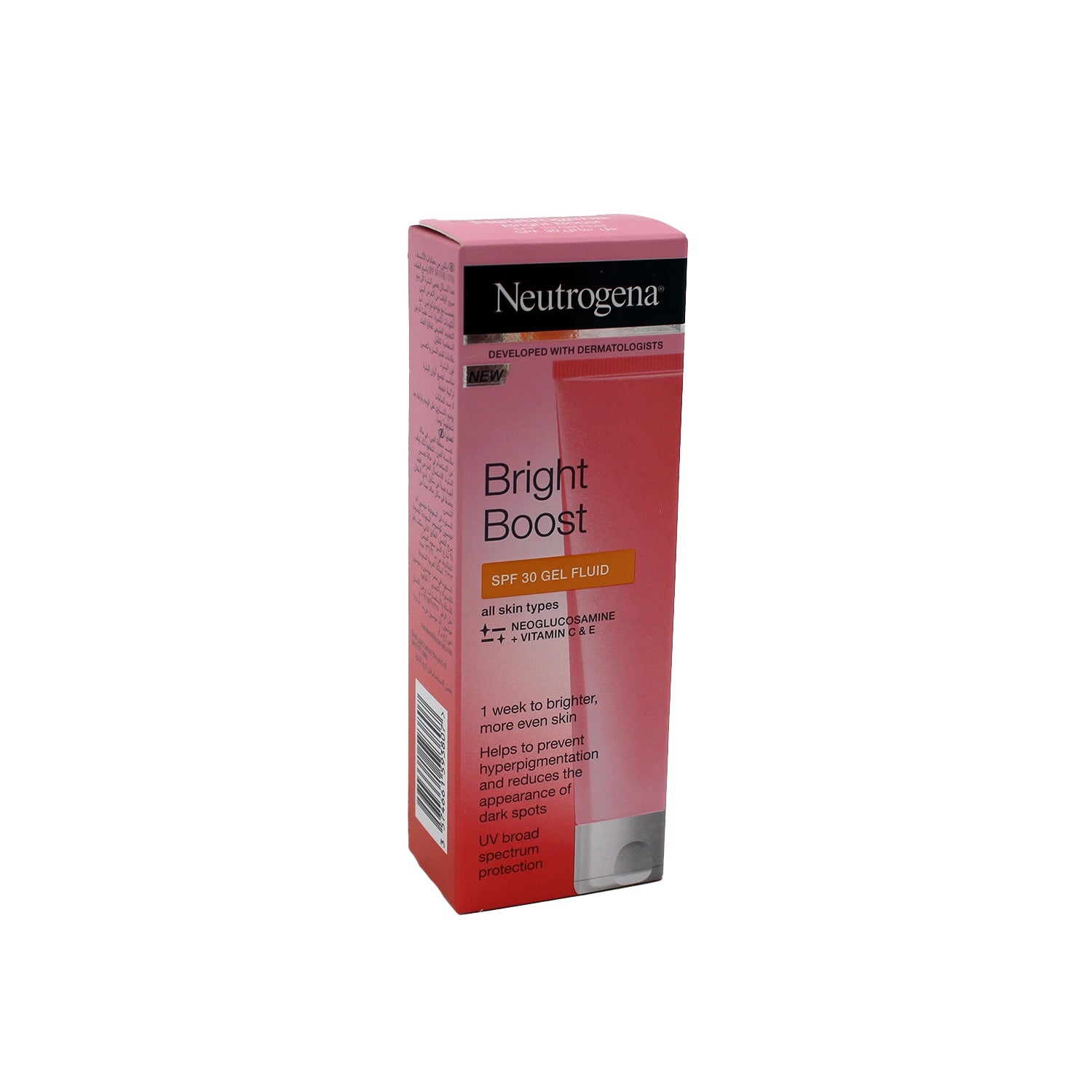 Neutrogena Bright Boost Face Gel Liquid for All Skin Types SPF30 - non comedogenic