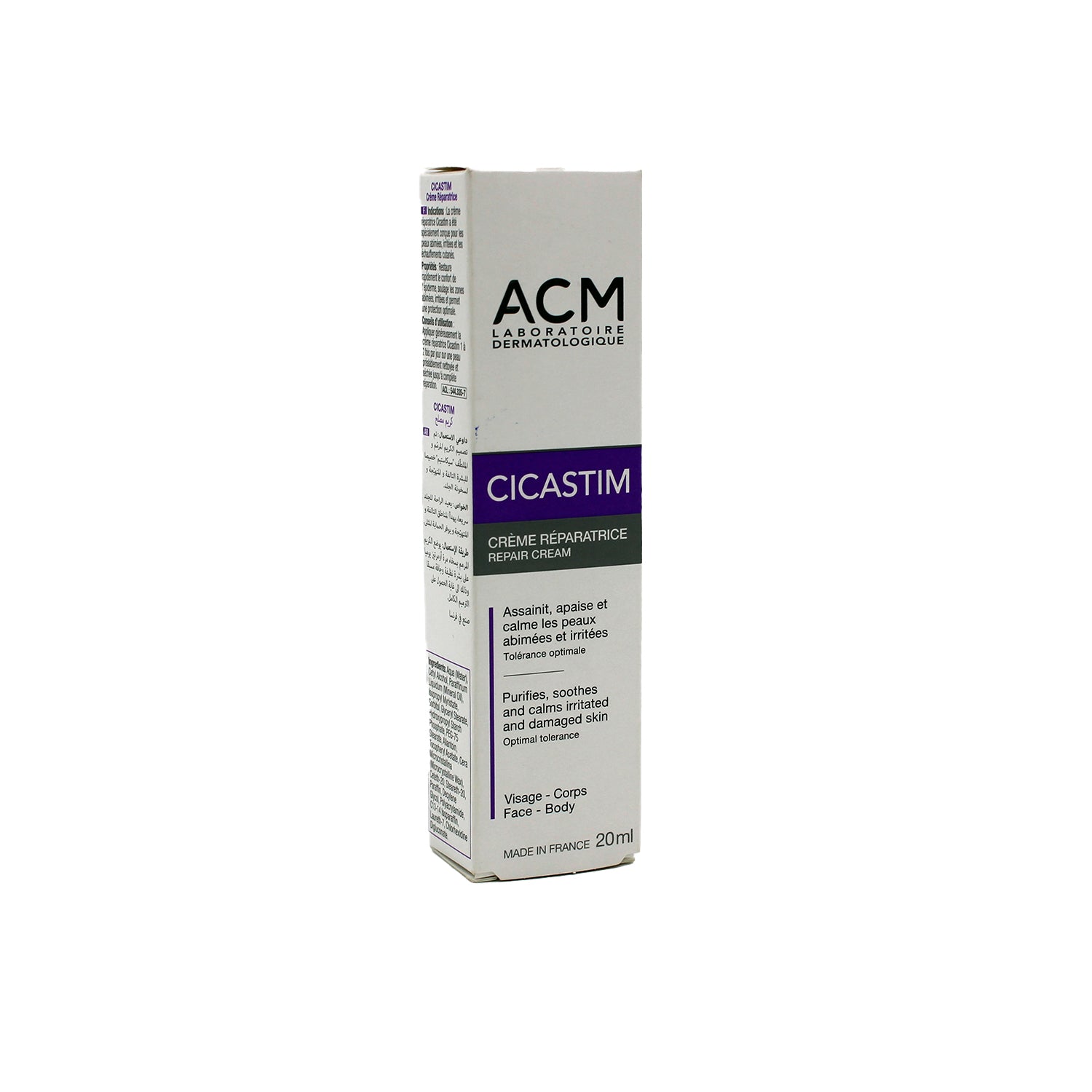 ACM Cicastim Purifying, Soothing & Repairing Facial & Body Cream for Damaged Skin
