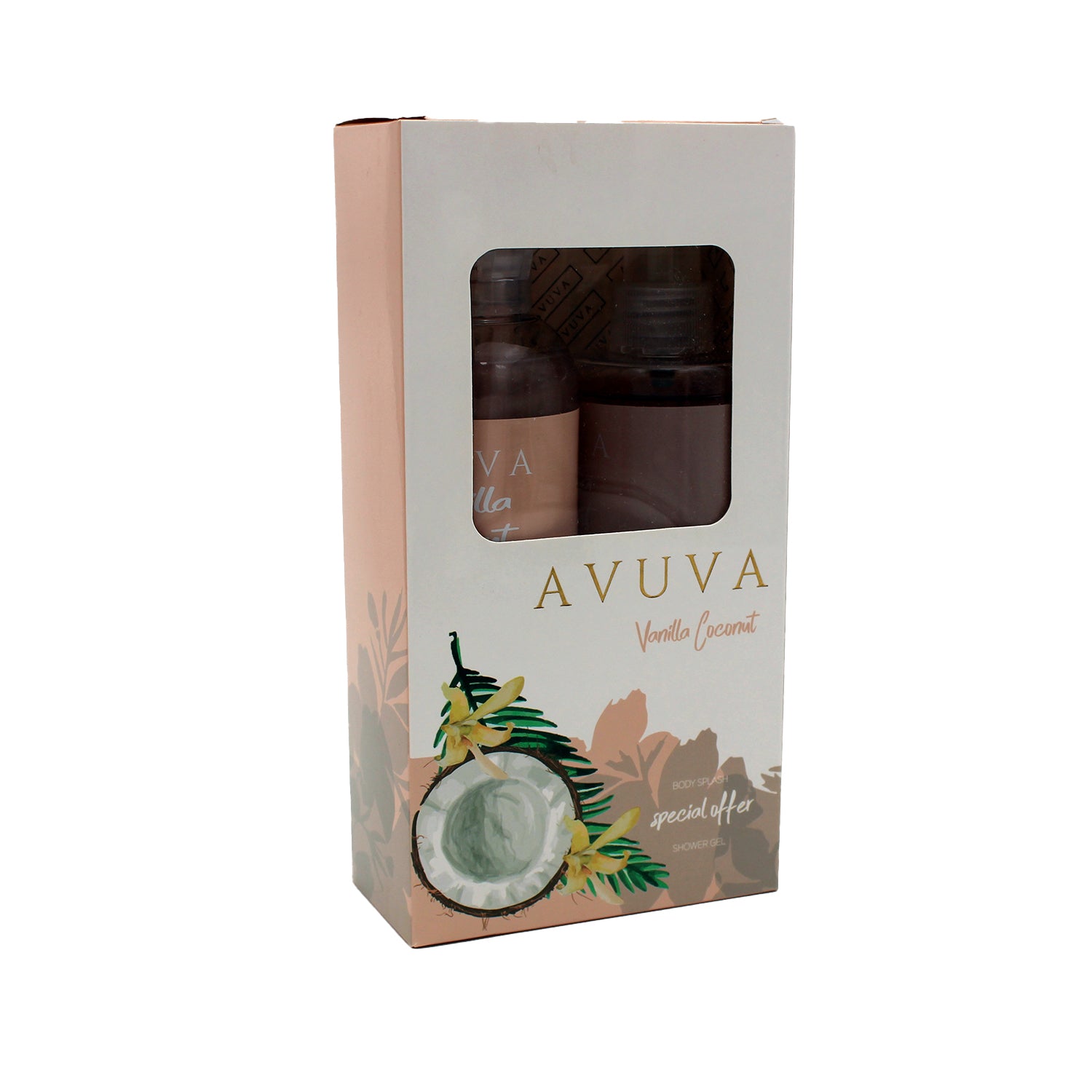 Avuva Shower Gel & Body Splash Vanilla Coconut Scent