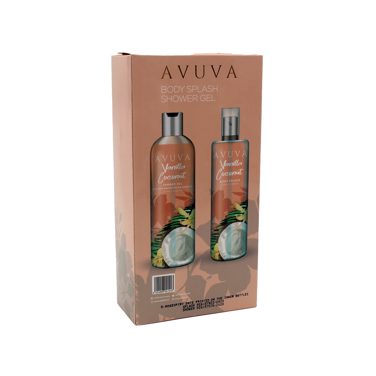 Avuva Shower Gel & Body Splash Vanilla Coconut Scent