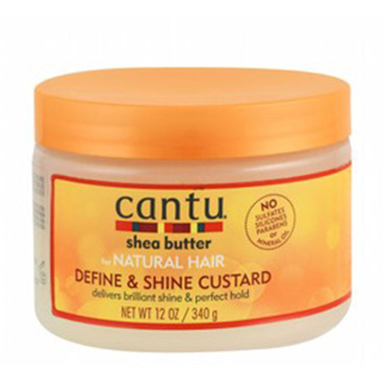 Cantu Defining & Shining Hair Custard with Shea Butter for Culry, Coily & Wavy Hair - sulfates free, silicones free, parabens free