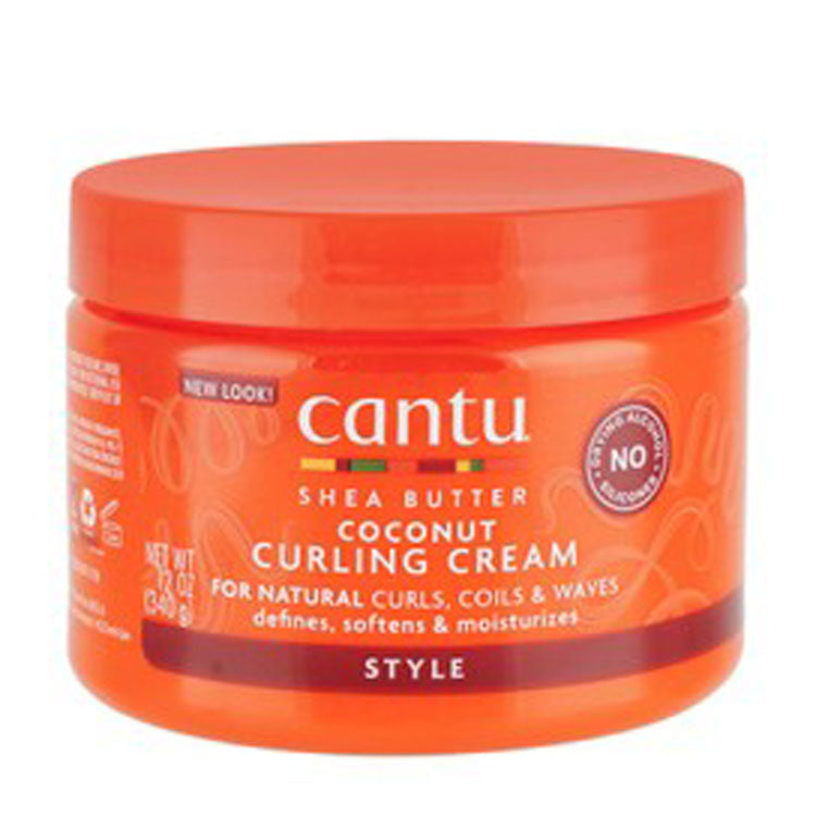 كريم كانتو لتجعيد الشعر بجوز الهند وزبدة الشيا للشعر الطبيعي - خالٍ من الكبريتات والسيليكون والبارابين