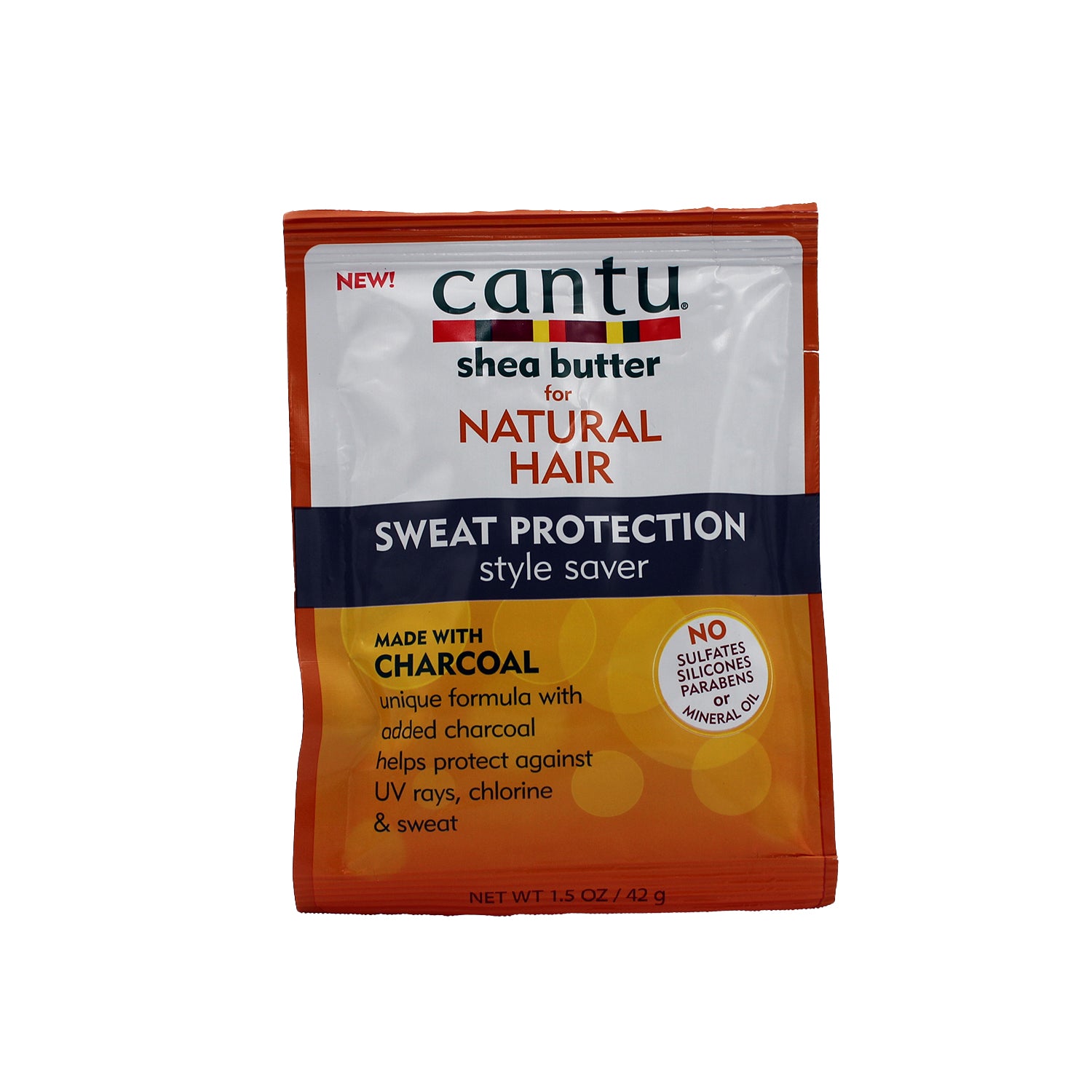 Cantu Sweat Protection Hair Style Saver with Shea Butter & Charcoal - sulfate free, silicones free, parabens free