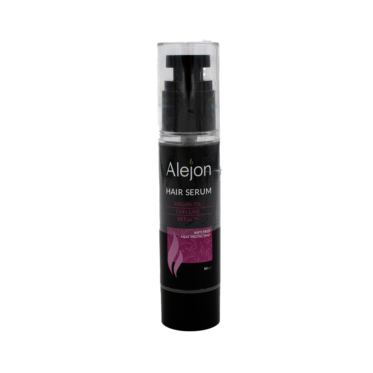 Alejon Anti-Frizz & Heat Protectant Hair Serum with Argan Oil, Caffeine & Keratin