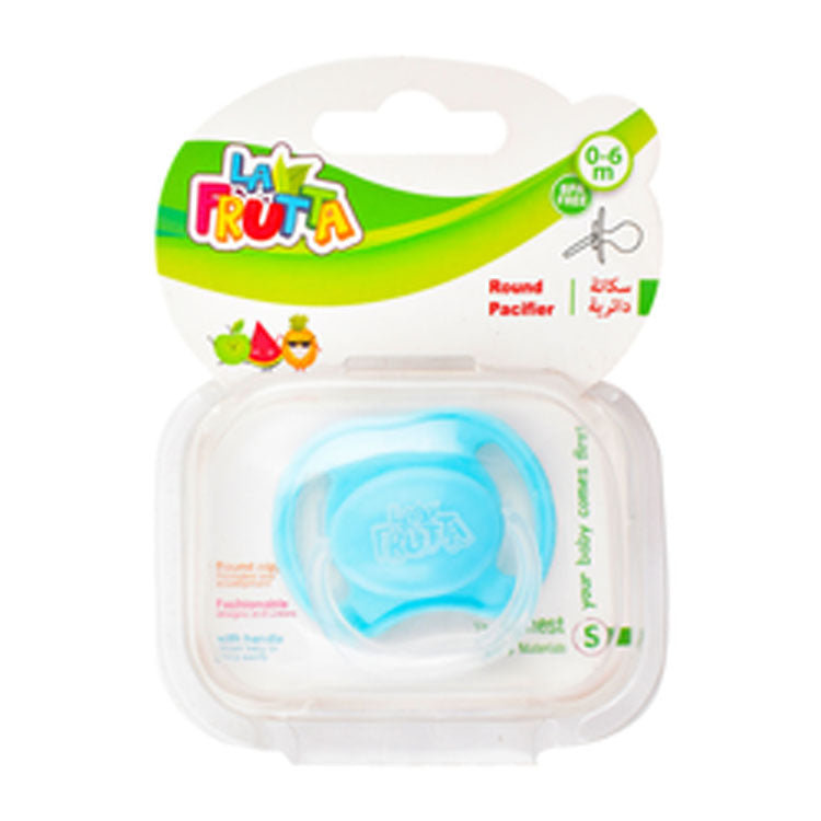 La Frutta Small Blue Round Pacifier (0-6 Months) - BPA free