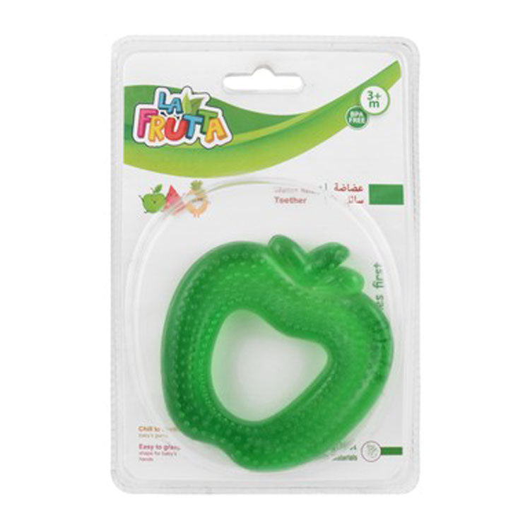La Frutta Green Apple Shape Teether (3+ Months) - BPA free