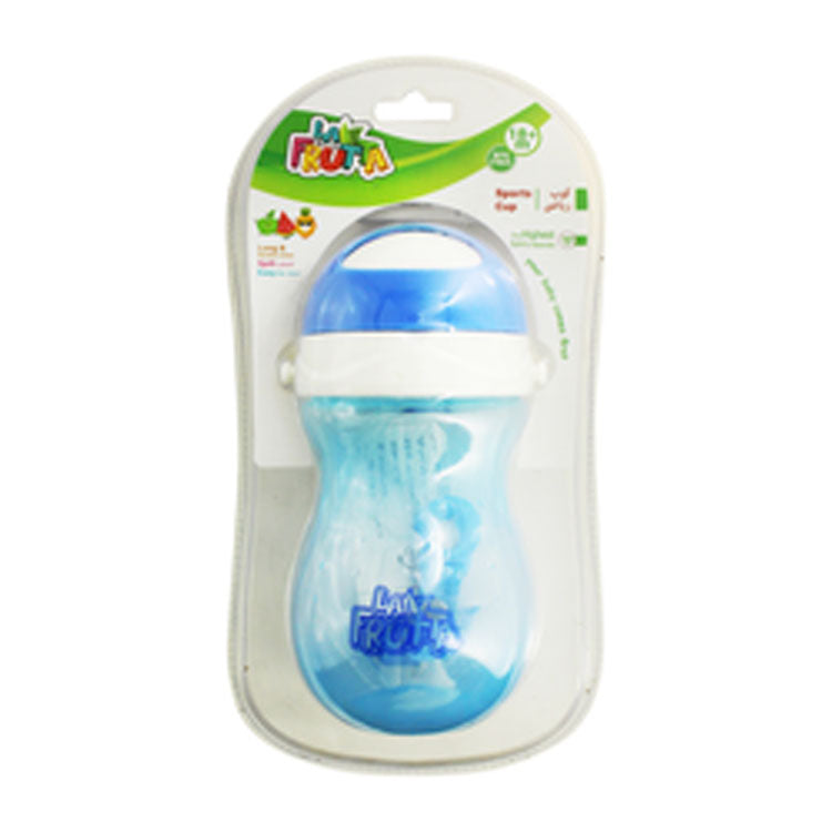 La Frutta Spill-Proof Blue 360ml Sports Cup (18+ Months) - BPA free