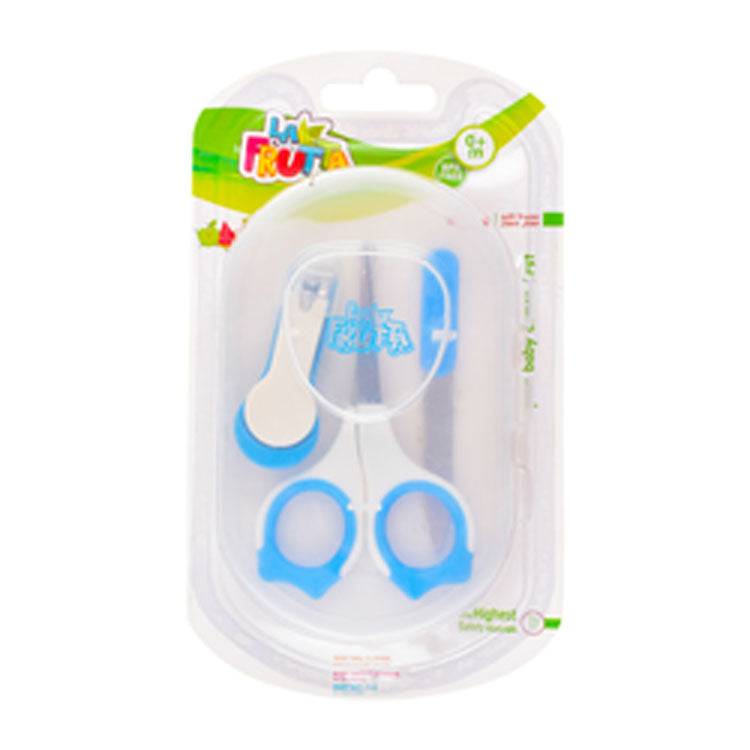 La Frutta Blue & White Nail Kit for Babies (0+ Months) - BPA free
