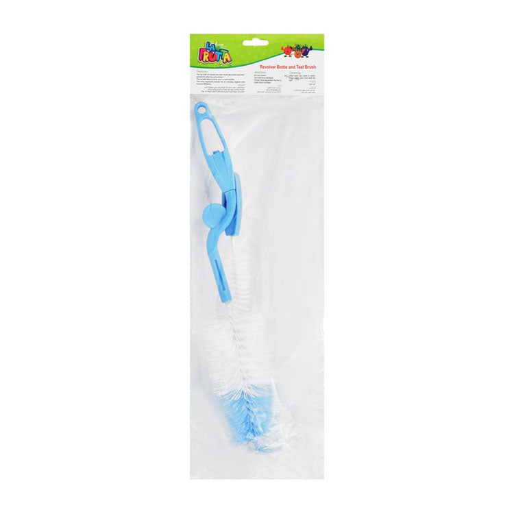 La Frutta Blue & White Revolving Bottle & Teat Cleaning Brushes