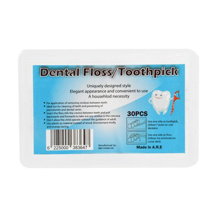 خيط تنظيف الأسنان وأعواد الأسنان