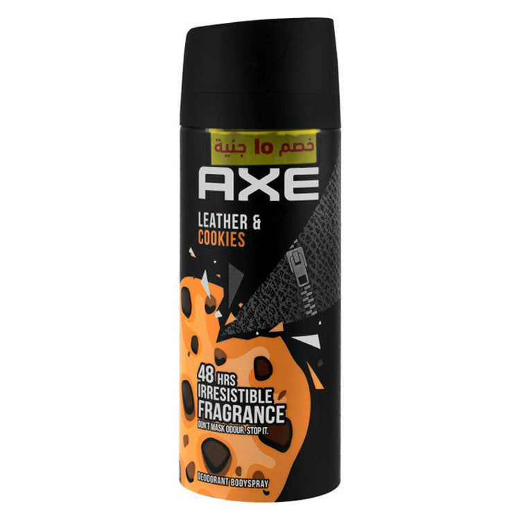 Axe Irresistible Fragrance 48H Deodorant Body Spray Leather & Cookies Scent for Men (-15 EGP)