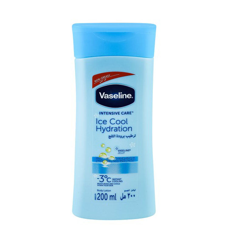 Vaseline Intensive Care Ice Cool Hydration Non-Greasy Body Lotion for Dry Skin