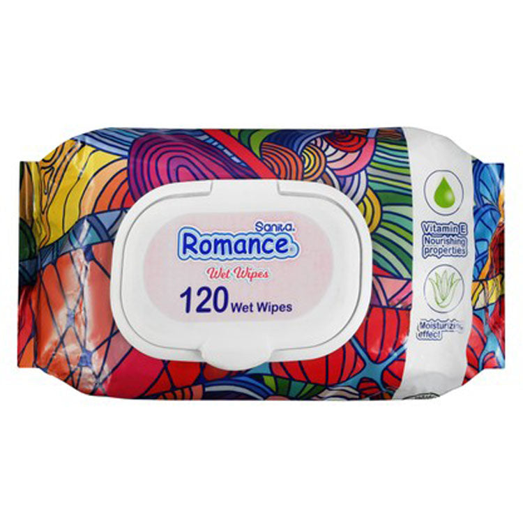 مناديل مبللة مضادة للحساسية من سانيتا رومانس مع فيتامين هـ - خالية من الكحول