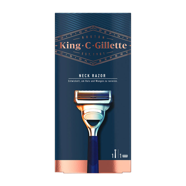 شفرة حلاقة الرقبة كينج سي جيليت للبشرة الحساسة